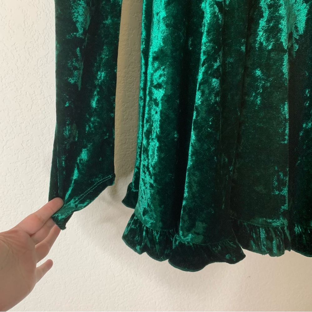 Dolls kill x shrek green Fiona mini dress S - Picture 3 of 9